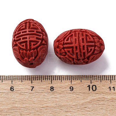Cinnabar Beads CARL-K001-30-1