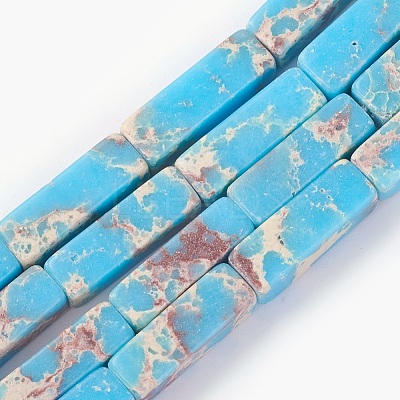 Synthetic Imperial Jasper Bead Strands G-E508-02E-1