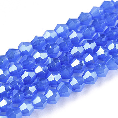 Imitation Jade Electroplate Glass Beads Strands EGLA-A039-J2mm-A04-1