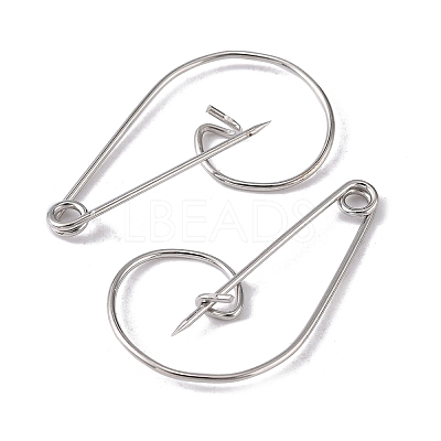 Iron Brooch Findings X-IFIN-K028-01P-1