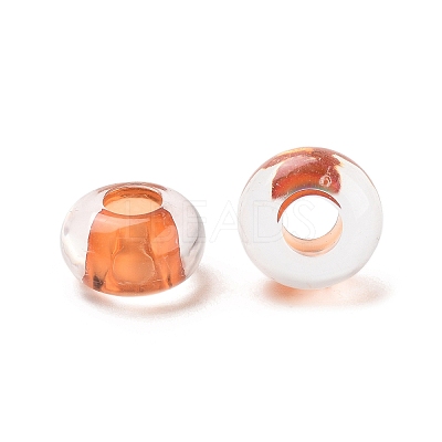 Transparent Acrylic European Beads TACR-P009-C01-03-1