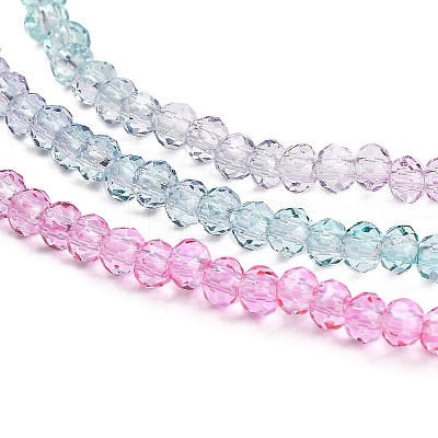Transparent Painted Glass Beads Strands LS-DGLA-A034-T2mm-A10-1