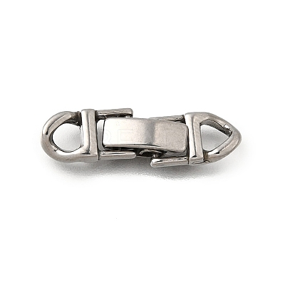 304 Stainless Steel Fold Over Clasps STAS-M119-05P-04-1