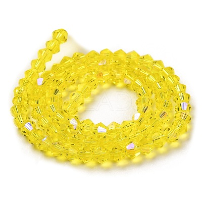 Transparent Electroplate Glass Beads Strands LS-EGLA-A039-T3mm-L21-1