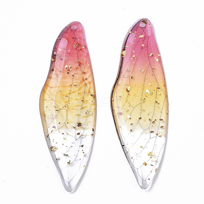 Transparent Epoxy Resin Big Pendants X-RESI-T046-01A-1