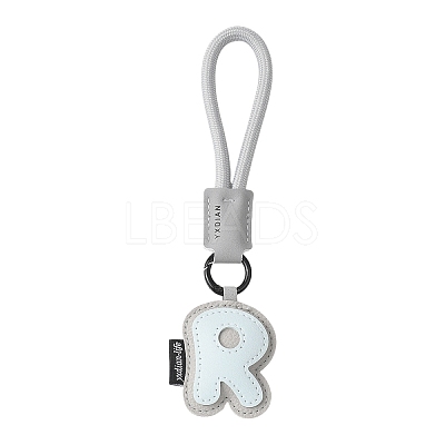 PU Leather Letter Pendant Decoration HJEW-YWC0002-001R-1