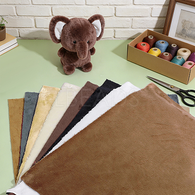 8Pcs 8 Colors Polyester Fabric DIY-PH0038-53-1
