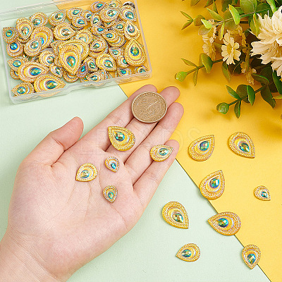 120Pcs 3 Style Opaque Resin Cabochons CRES-GA0001-08-1