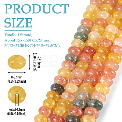 1 Strand Glass Beads Strands GLAA-TADJ0001-06G-1