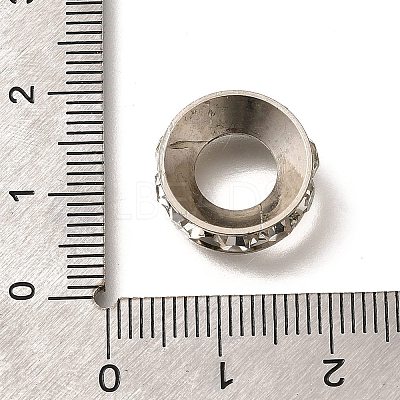 Brass Rhinestone Spacer Beads KK-M313-44D-11-1