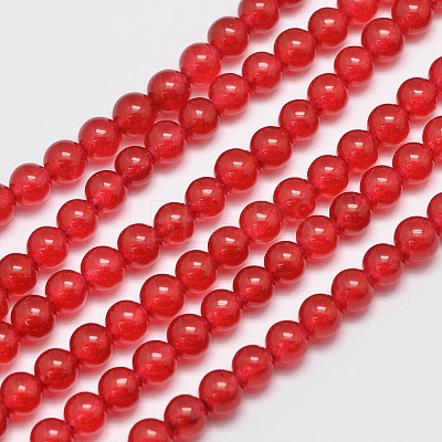 Natural & Dyed Malaysia Jade Bead Strands X-G-A146-6mm-A02-1