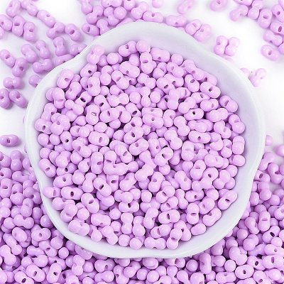 Baking Paint Glass Seed Beads SEED-K010-A22-1