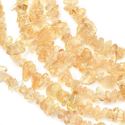 Heated Natural Citrine(Heated) Beads Strands G-K395-C01-01-1