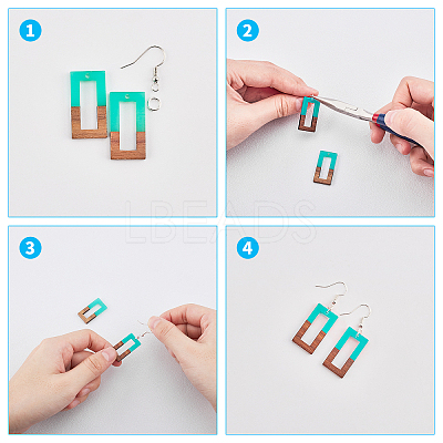 DIY Dangle Earring Making Kits DIY-OC0002-56-1