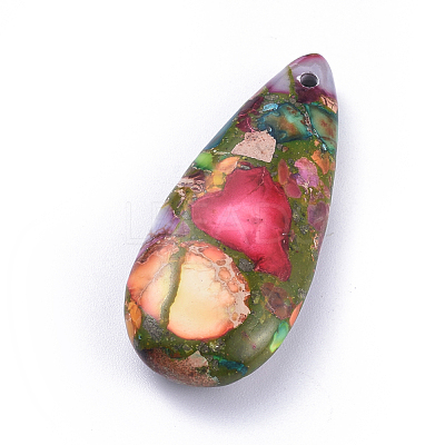 Natural Regalite/Imperial Jasper/Sea Sediment Jasper Pendants X-G-F590-07-1