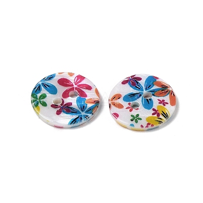 2-Hole Freshwater Shell Buttons SHEL-A004-01E-1