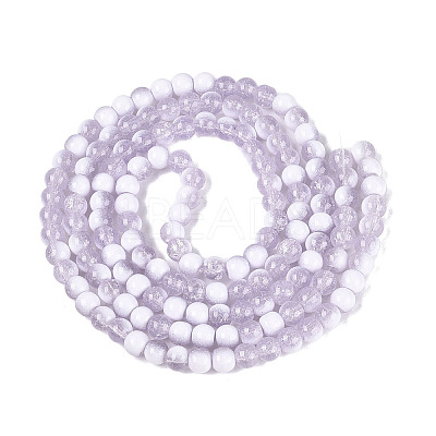 Crackle Glass Beads Strands GLAA-U001-6mm-04-1