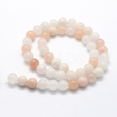 Natural Pink Aventurine Beads Strands G-I199-22-10mm-1