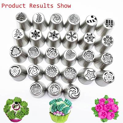 Non-Tarnish Acorn Stainless Steel Russian Piping Tips DIY-D036-13P-1