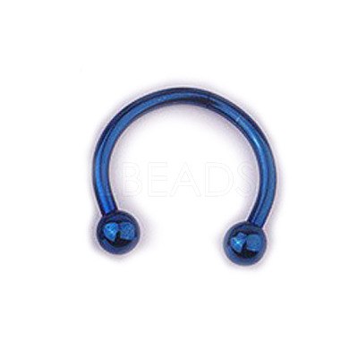 303 Stainless Steel Circular/Horseshoe Barbell Nose Rings WG86D19-26-1