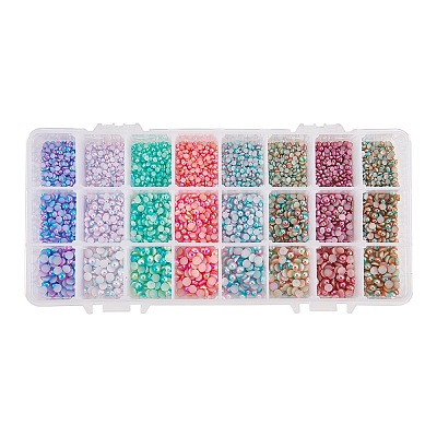 Imitation Pearl Acrylic Cabochons OACR-PH0001-09-1