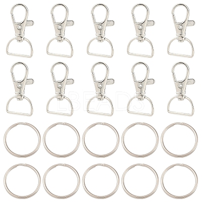 20Pcs Alloy Swivel Clasps FIND-YW0007-78-1