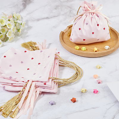 Heart Printed Cloth Drawstring Storage Bags ABAG-WH20010-20C-02-1