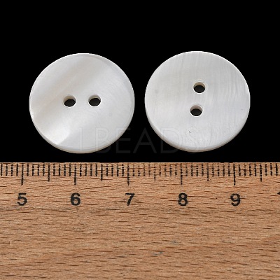Natural Freshwater Shell Buttons SH-CBA22EC-01-1