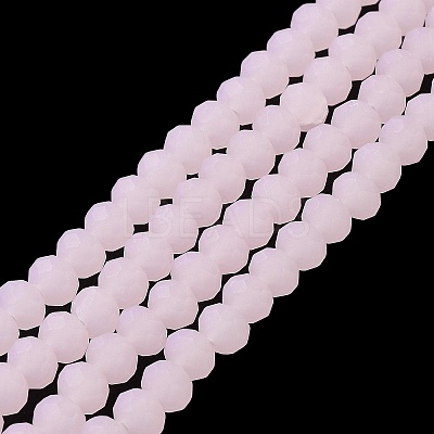 Imitation Jade Solid Color Glass Beads Strands X-EGLA-A034-J6mm-MD02-1