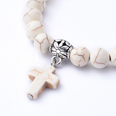 Stretch Charm Bracelets BJEW-JB05234-04-1