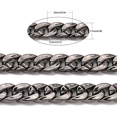 CCB Plastic Twisted Chains Curb Chain CHAC-A001-K16-1