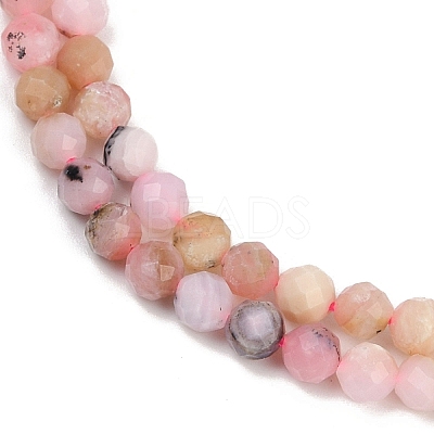 Natural Pink Opal Beads Strands G-M092-D02-02-1