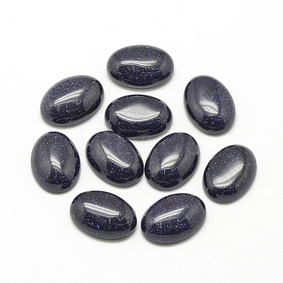 Synthetic Blue Goldstone Cabochons X-G-R415-13x18-34-1