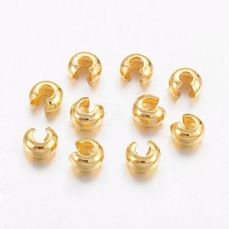 Brass Crimp Beads Covers LS-X-KK-H289-NFG-NF-1
