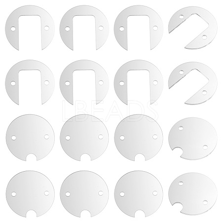8 Sets Transparent Acrylic Blank Tumbler Topper TACR-BC0001-15-1