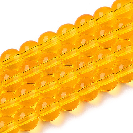 Transparent Glass Beads Strands X-GLAA-T032-T6mm-11-1