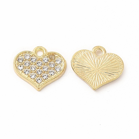 Alloy Rhinestone Charms PALLOY-I217-31G-1