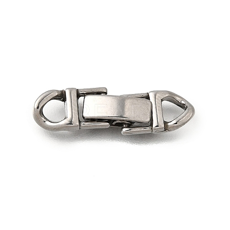 304 Stainless Steel Fold Over Clasps STAS-M119-05P-04-1