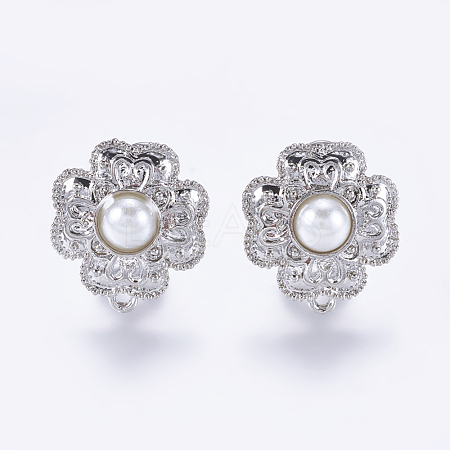 Alloy Stud Earring Findings PALLOY-F201-26P-1