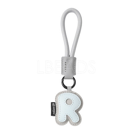 PU Leather Letter Pendant Decoration HJEW-YWC0002-001R-1