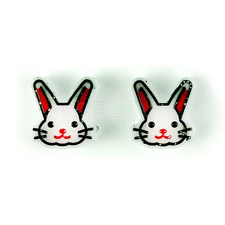 Easter Theme Ear Stud Ornament Silicone Molds DIY-J009-01C-1
