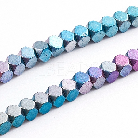 Electroplated Non-magnetic Synthetic Hematite Beads Strands G-L562-07A-1