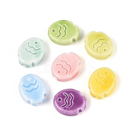 Handmade Porcelain Ceramic Beads X-PORC-T133-24M-1