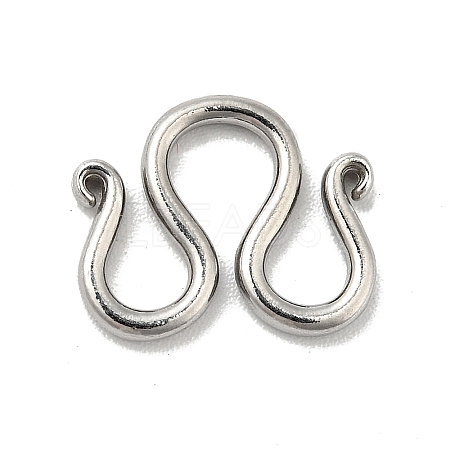 Non-Tarnish 304 Stainless Steel Clasps LS-STAS-C056-14P-1