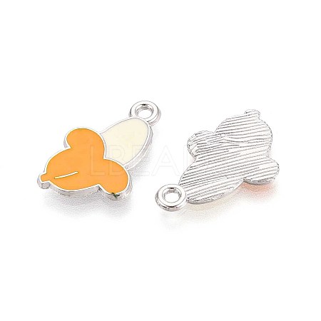 Fruit Alloy Enamel Charms PALLOY-S058-01P-18-1