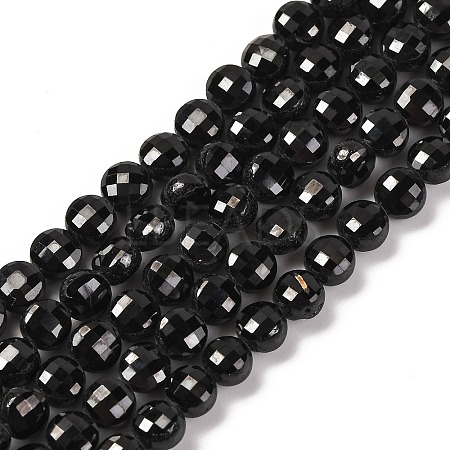 Natural Black Spinel Beads Strands X-G-F770-B01-01-1