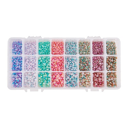 Imitation Pearl Acrylic Cabochons OACR-PH0001-09-1