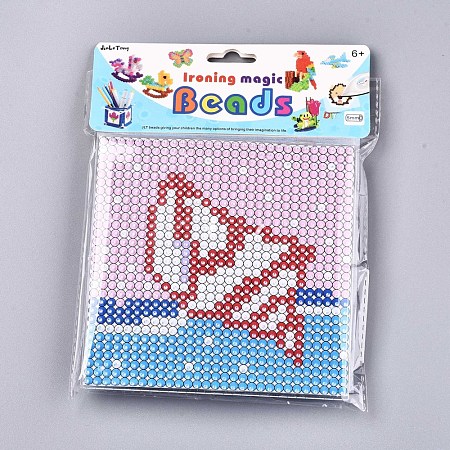 840pcs 5mm Melty Beads Fuse Beads Kits for Kids DIY-N002-007-1
