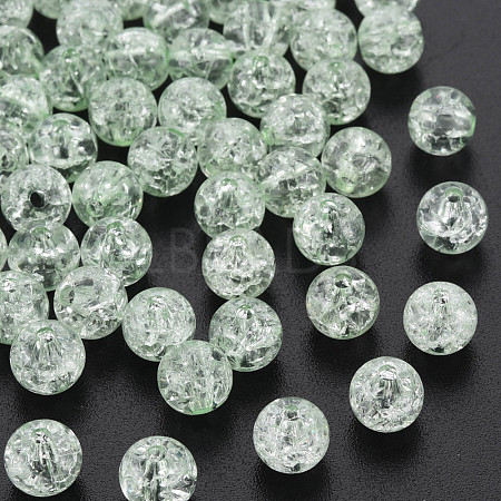 Transparent Crackle Acrylic Beads X-MACR-S373-66-N03-1