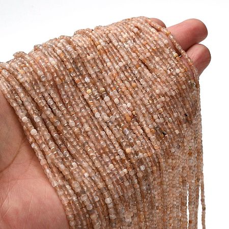 Natural Peach Moonstone Beads Strands G-RM2025526-B03-2.5mm-1